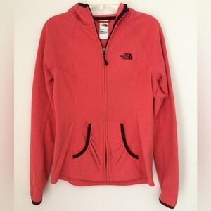The North Face women coral jacket with hood, size XS